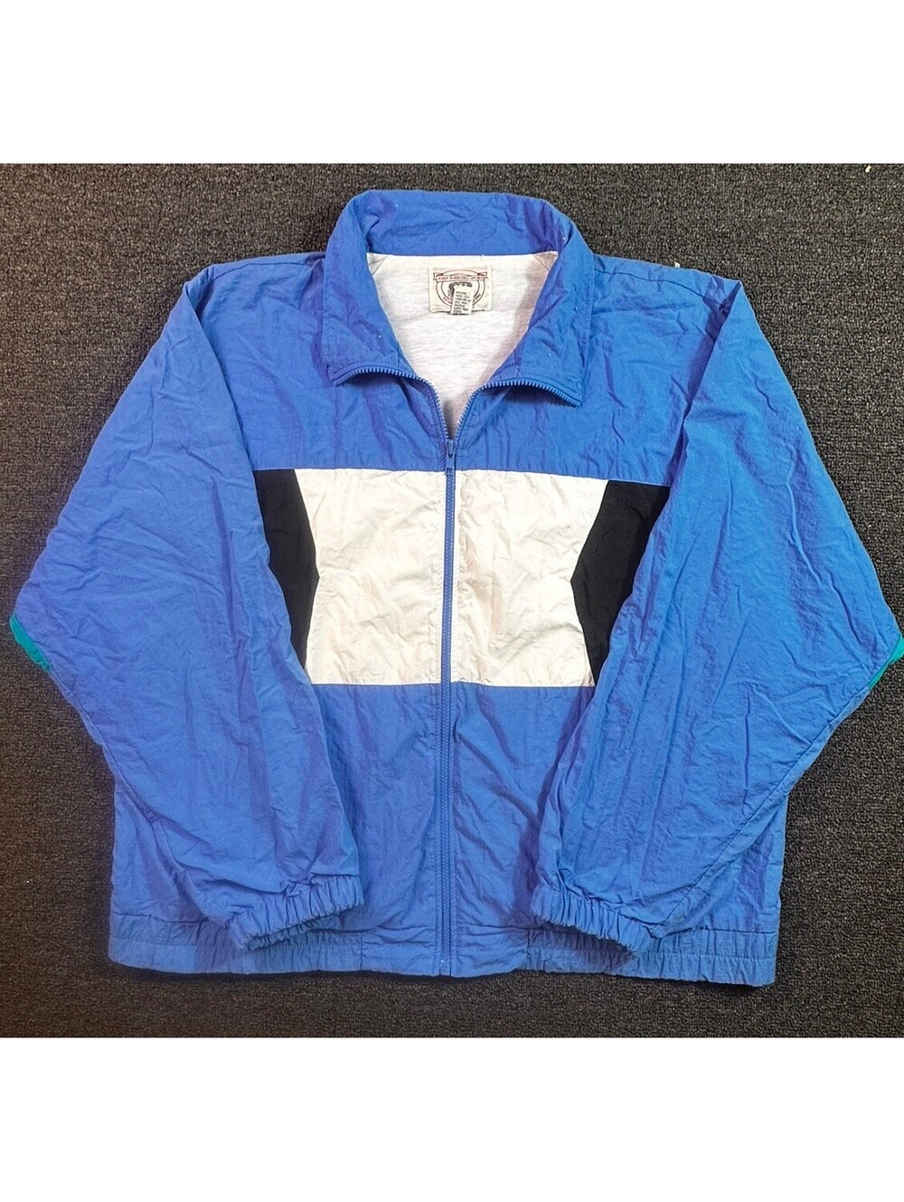 John Ashford Sport Windbreaker Vintage 90s Colorblock Sz L